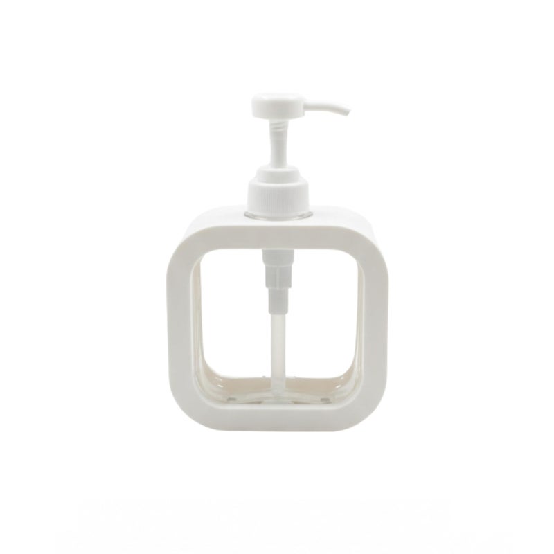 SOBHYS Large Refillable Soap Dispenser, 500ml Capacity, Durable Plastic Pump Bottle for Bathroom and Kitchen, Available in White and Black – SOBHYS (White) - Image 1