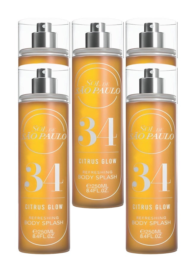 اس او ال 5 قطع دي ساو باولو 34 سيتروس جلو منعش سبلاش للجسم 250 مل - Image 1