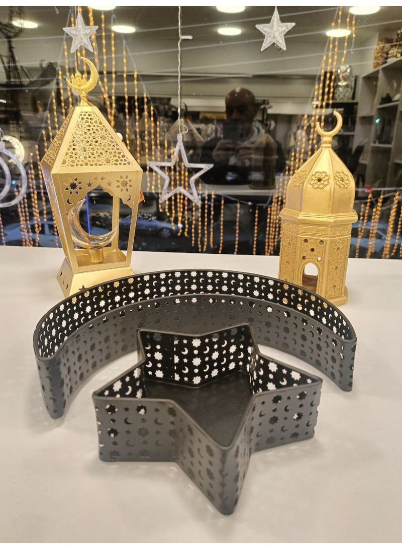 NAMA Crescent and star metal set for Ramadan