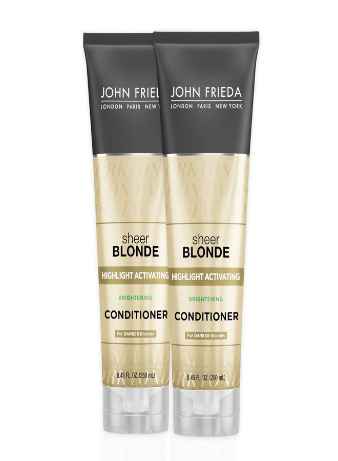 John Frieda Sheer Blonde Highlight Activating Conditioner for Vibrant Color, Natural and Color-Treated Blondes, with Nutritious Honey and Oatmeal, 8.45 Ounces (Pack of 2) - Image 1