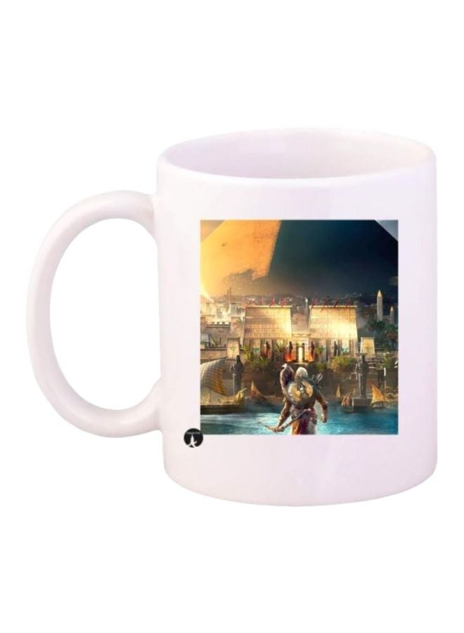 Game Assassin's Creed Character Printed Mug White/Blue/Yellow