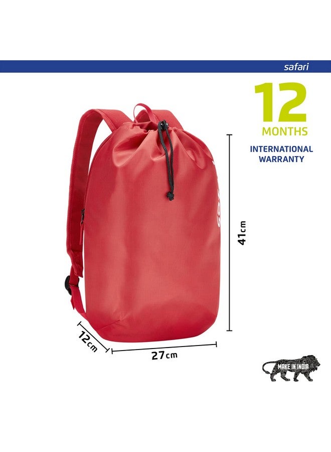Safari حقيبة ظهر عادية/مدرسية/جامعية سعة 15 لتر - أحمر الكرز صغير - Image 3