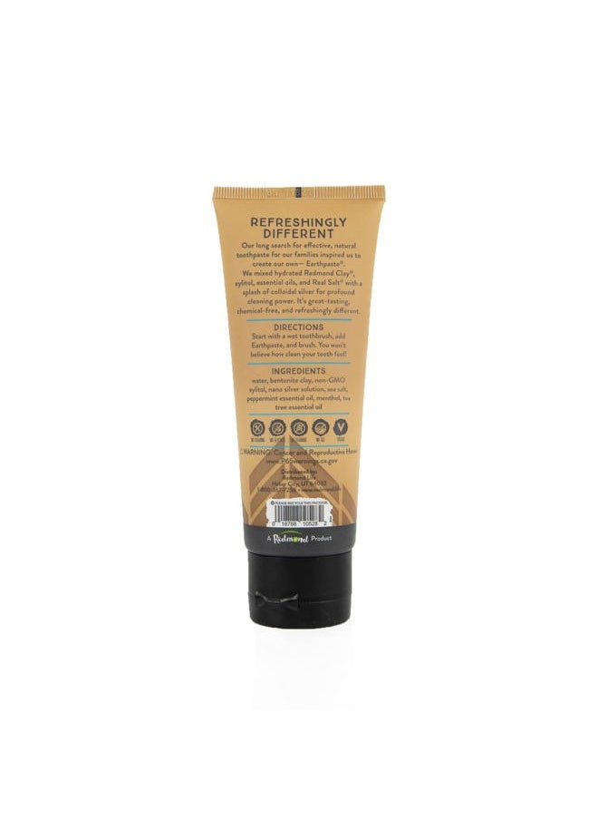 Redmond - Redmond Earthpaste - Natural Non-Flouride Toothpaste, Peppermint, 4 Ounce Tube (1 Pack) - Image 1
