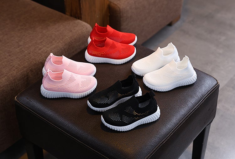 Mesh Sneakers Lightweight Flexible Sole Walking Shoes For Kids Indoor And Outdoor Activities - Image 4