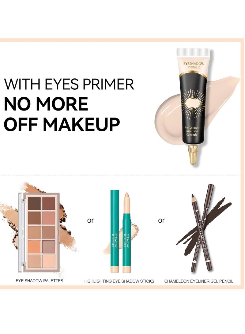 Erinde Erinde Eye Primer Eyeshadow Base, Matte Eyelid Primer Makeup, Nude Cream Eye Shadow Primer for Mature Skin, Waterproof, Long-Lasting, Makeup Primer For Face, Cruelty-Free, 02 MEDIUM - Image 5
