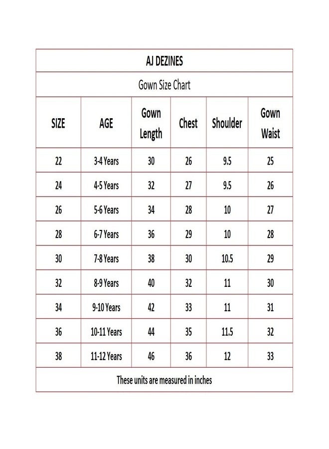 Adiva Girls' Cocktail Maxi Gown Dress (G-1771-RED-34_Red_9-10 Years) - Image 4