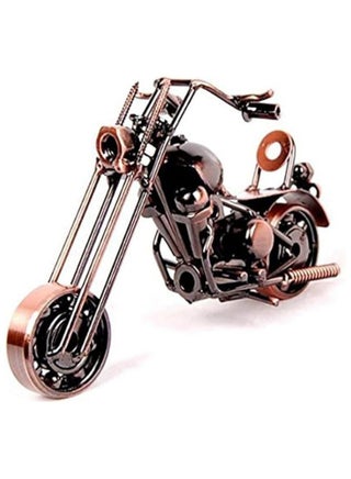 Metal decor in the shape of a motorcycle, suitable for offices, bedrooms and living rooms, multi-coloured