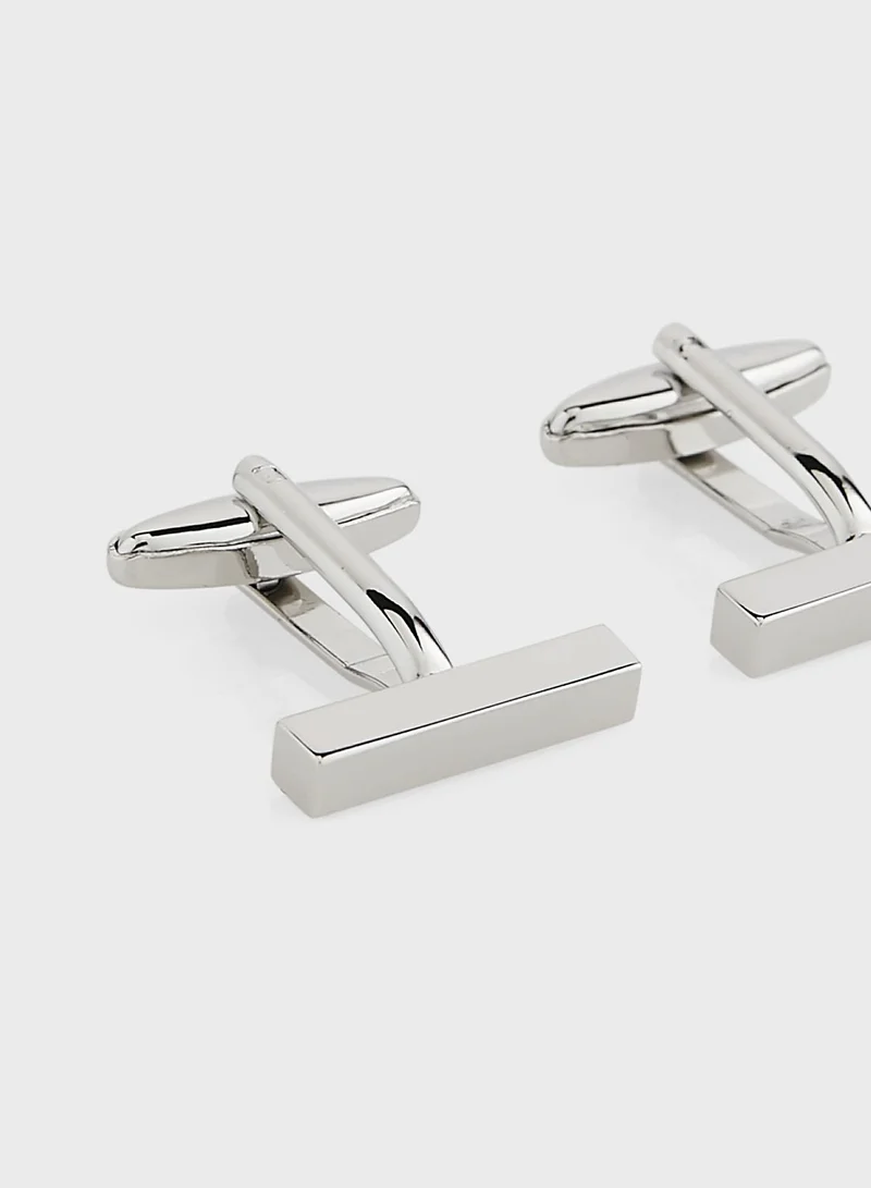 Robert Wood Bar Cufflinks In Giftbox