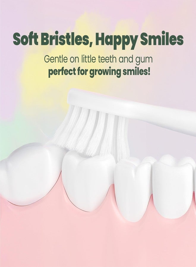 Well Before Dinosaur Kids Toothbrush, 0.12mm Soft Filament Toddler Toothbrush for Kids 6-12 Make Brushing Fun and Protect Kids Delicate Teeth (Pack of 3) - Image 4