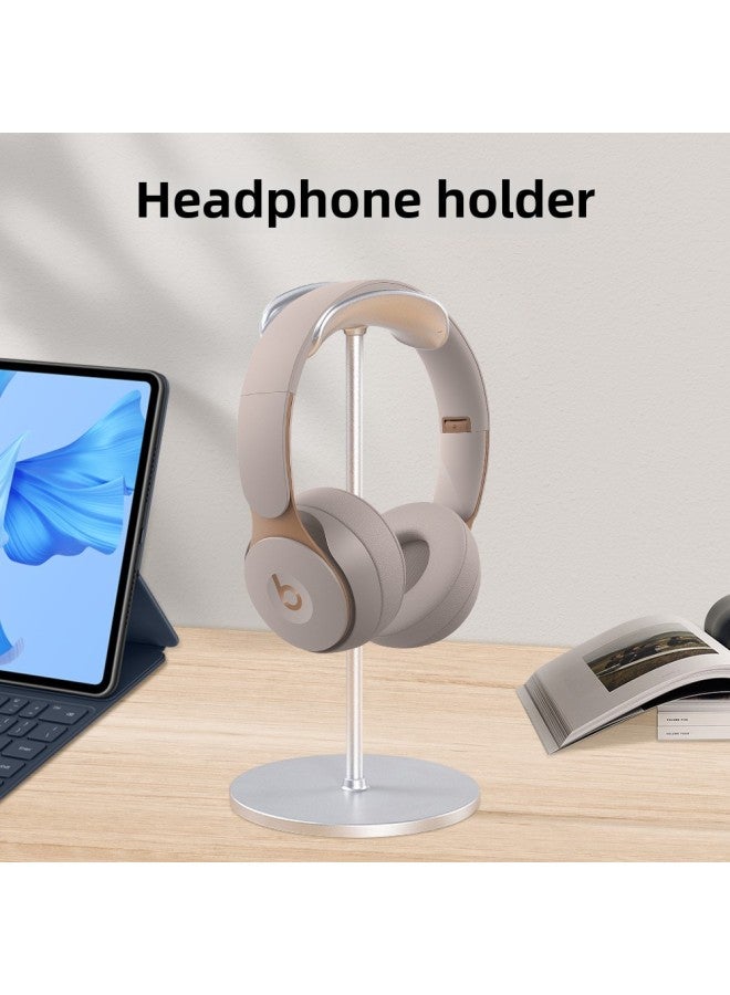 Loquat Headset Bracket Headset Game Aluminum Alloy Headset Display Stand Removable Printable Logo Mobile Phone Storage Rack-Color:Black - Image 1