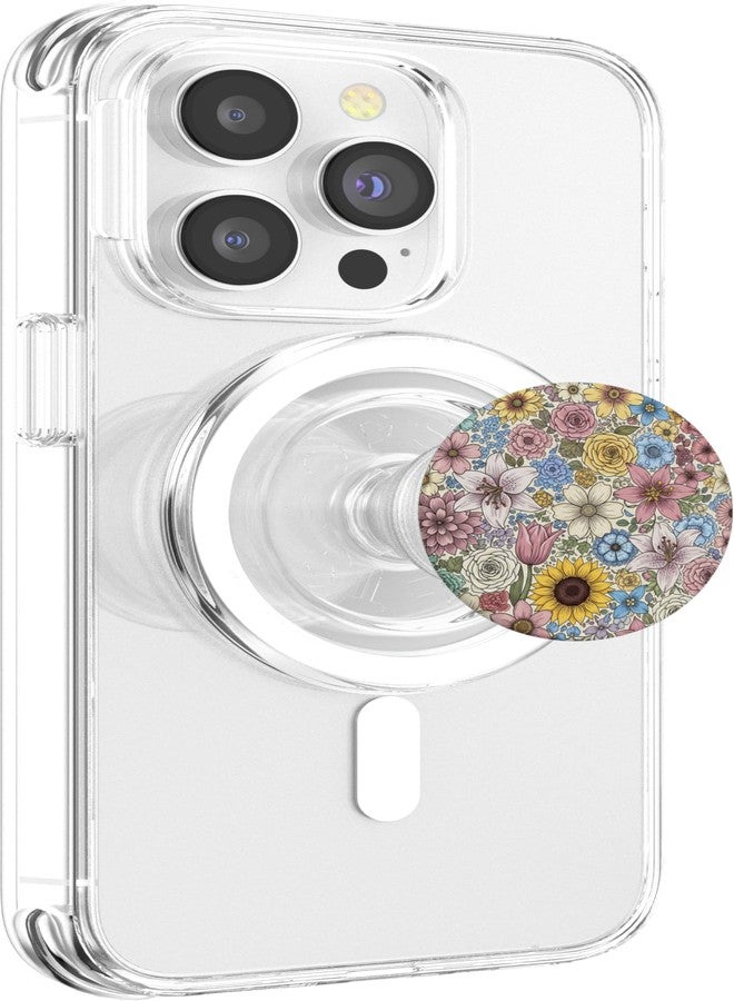 POPSOCKETS قبضة وهولدر هاتف بوب سوكيتس مزخرف – حقل مزهرة بوب سوكيتس بوب جريب لماغسيف - Image 4