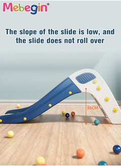 MEBEGIN Kids Slide, Freestanding Climber Playset, Garden Slide for Children, Durable Sturdy Slide with Three-stage Slide Design, Solid Base, Smooth Edges and Corners, 10.5cm Step Intervals, Indoor and Outdoor Use, Ideal Gifts for Kids, 130*34*53cm  - Image 4