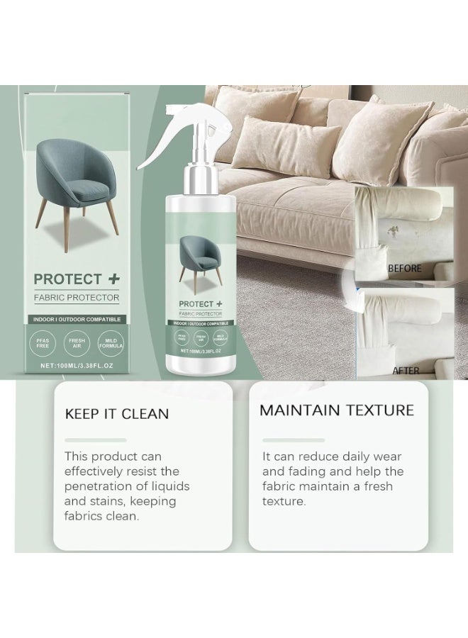 Multipurpose Fabric Protector Spray – Sofa, Carpet, Upholstery Cleaner, Stain and Odour Remover, 100ML Fabric Guard for Furniture, Cars, and More - Image 4