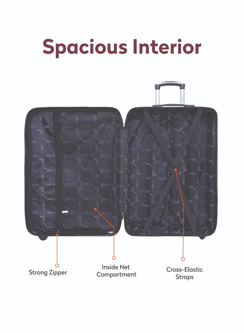 PARAJOHN Matrix Cabin Size 20-Inch ABS Lightweight Hardshell Luggage Trolley | carrying10kg 4-Wheel Spinner Suitcase navy - Image 5