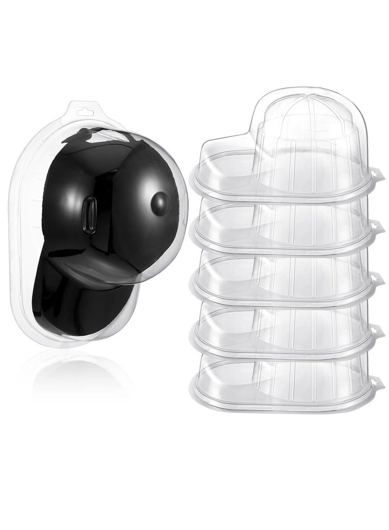 2pcs Baseball Hat Display Case Plastic Hat Protector Holder for Signed Baseball Caps Clear Display Case Hat Boxes Baseball Hat Holder for Baseball Caps Collectibles Hat Organizer - Image 1