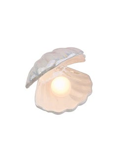 Generic Ins Japanese ceramic shell pearl night light ribbon mermaid fairy shell night light bedside home decoration  - Image 1