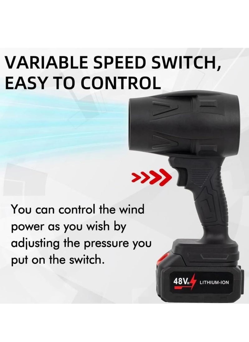 BORTONY Jet Dry Blower Cordless Electric Air Duster Super Jet Fan Blower 280000RPM, Portable Turbo Air Dryer for Car Dust Cleaning Camping Outdoor BBQ Air Blower  - Image 2
