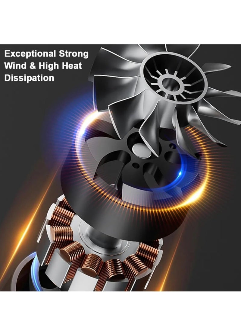 BORTONY Jet Dry Blower Cordless Electric Air Duster Super Jet Fan Blower 280000RPM, Portable Turbo Air Dryer for Car Dust Cleaning Camping Outdoor BBQ Air Blower  - Image 4