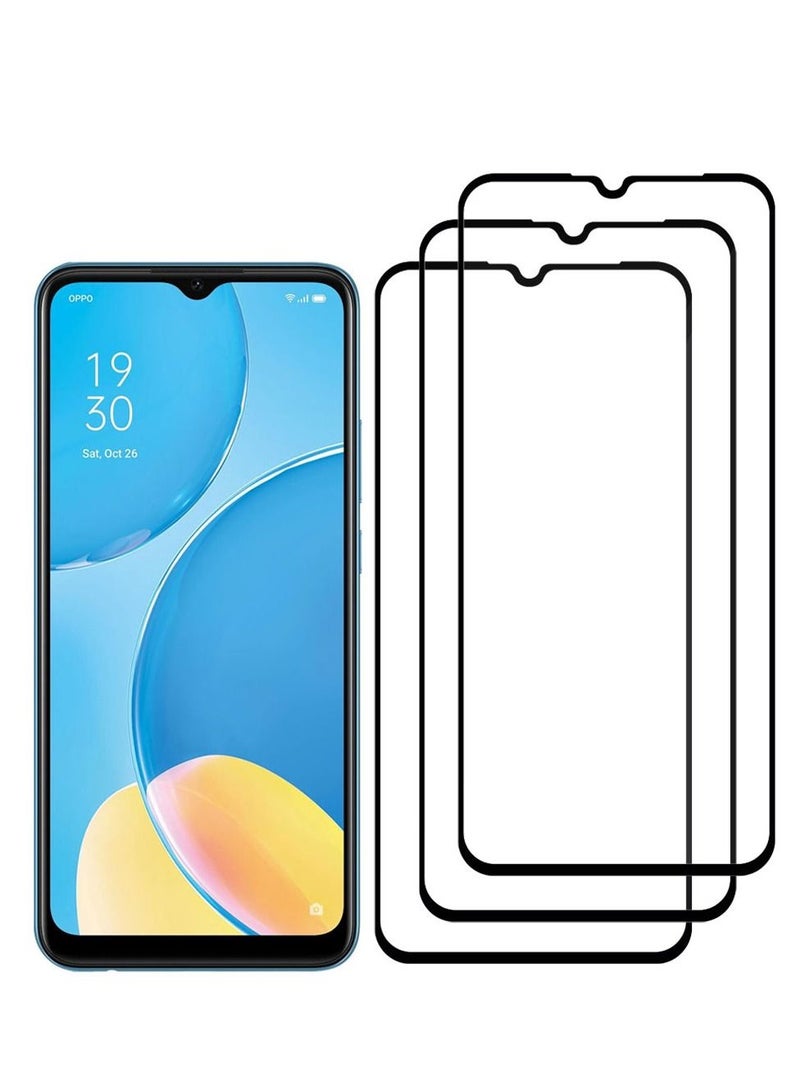 CATANES 3 Pack For Oppo A15 Screen Protector Tempered Glass Full Glue Back - Image 2