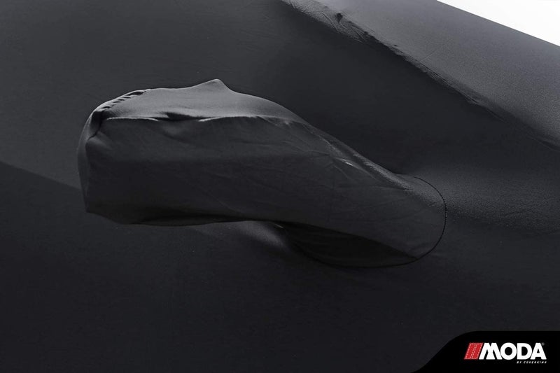 MODA Stretch Black Indoor Car Cover for C7 Corvette (2014-2019) with C7 Logo, Includes Storage Bag - Image 2