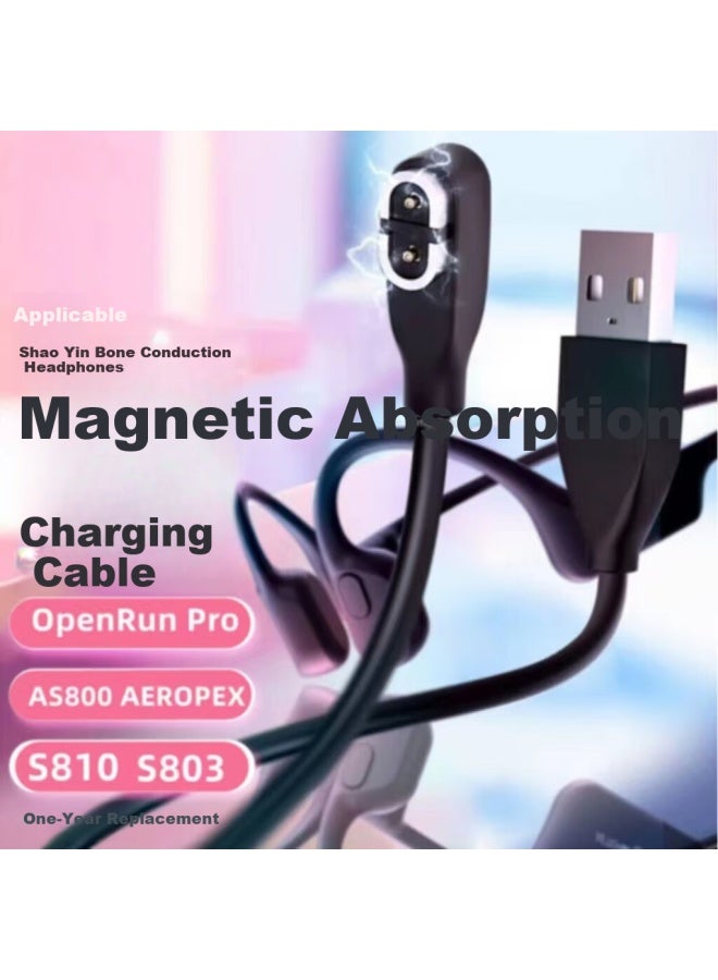 Trendsetter Compatible With Shao Yin Charging Cable, Charger, Original Openrun Pro/as800/as803/as810/asc100sg Bone Conduction Sports Headphones, Magnetic Charging Cable - Image 1