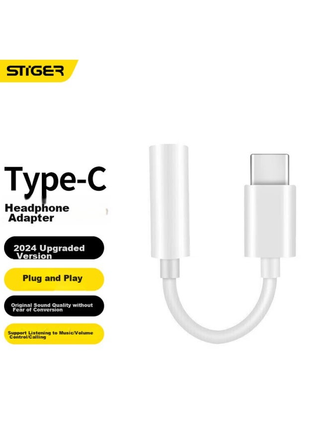 Stiger Type-c To 3.5mm Audio Adapter Converter For Huawei P50/mate40, Redmi K60, Xiaomi 13 Usb-c - Image 1