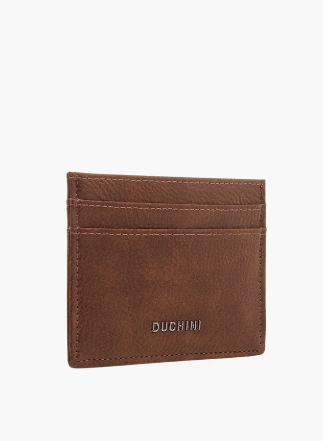 دوتشيني محفظة بطاقات رجالية بنقوش مفتوحة من الأعلى