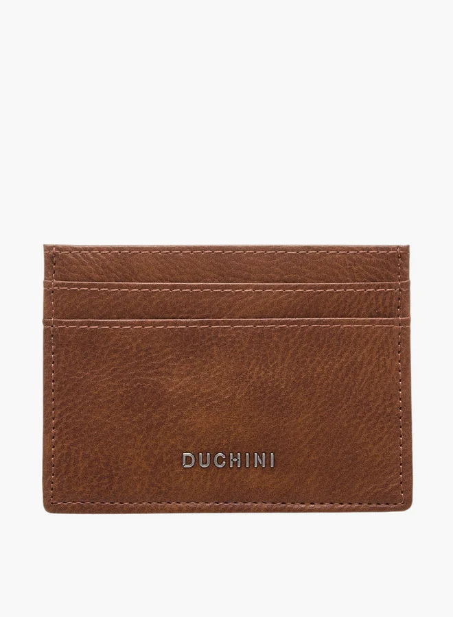 دوتشيني محفظة بطاقات رجالية بنقوش مفتوحة من الأعلى