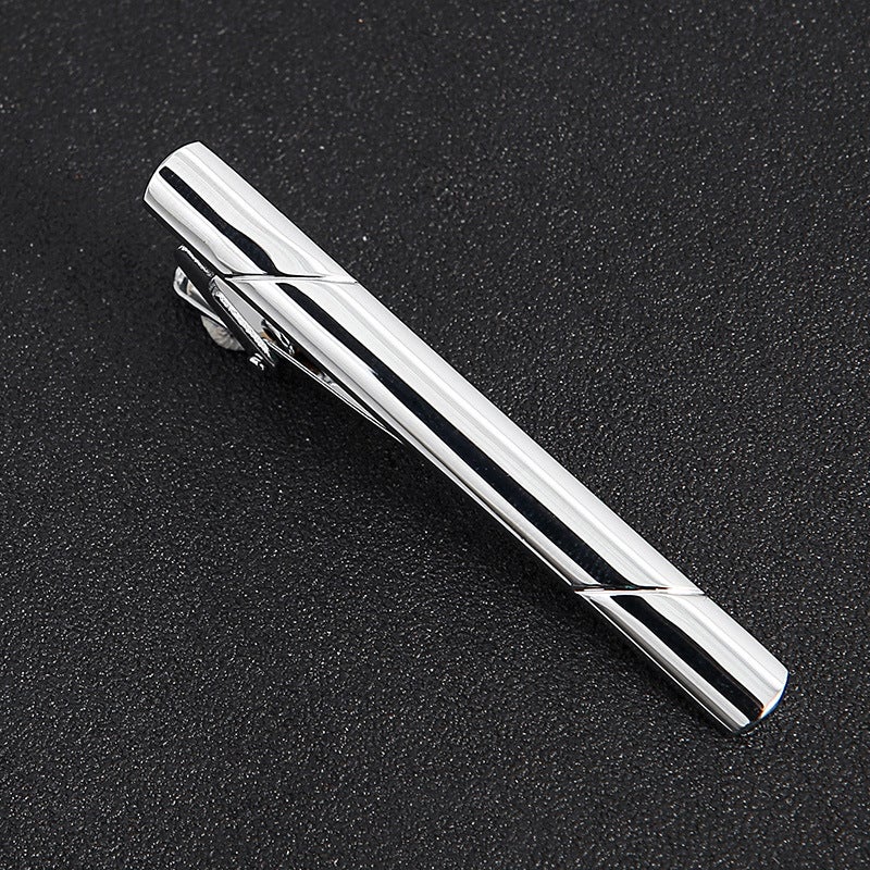 Simple And Domineering Tie Clip Golden Collar Clip Formal Host Clip Wedding All-Match Mature Collar Clip Men - Image 4