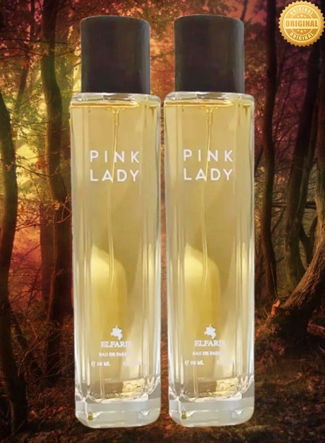 FARIS 2 Pieces Pink Lady Perfume 100ml EDP - Image 1