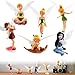 BLLREMIPSUR 6 PCS Mini Fairies Figurine for Fairy Garden Resin Miniatures Fairies Ornaments Tiny Fairy for Birthday Cake Decoration - Image 3