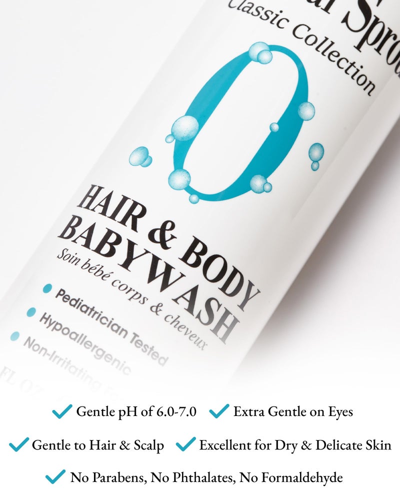 أوريجينال سبراوت غسول كلاسيك كوليكشن الذي لا يتسبب بالحساسية للشعر والجسم للأطفال، سعة 354 مل - Image 5