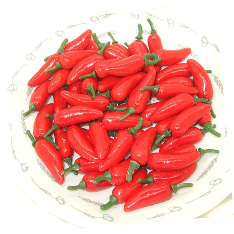 60 Pcs Colorful Simulation Peppers Mini Fruit Toys for Play Teaching and Parent Child Interaction - Image 4