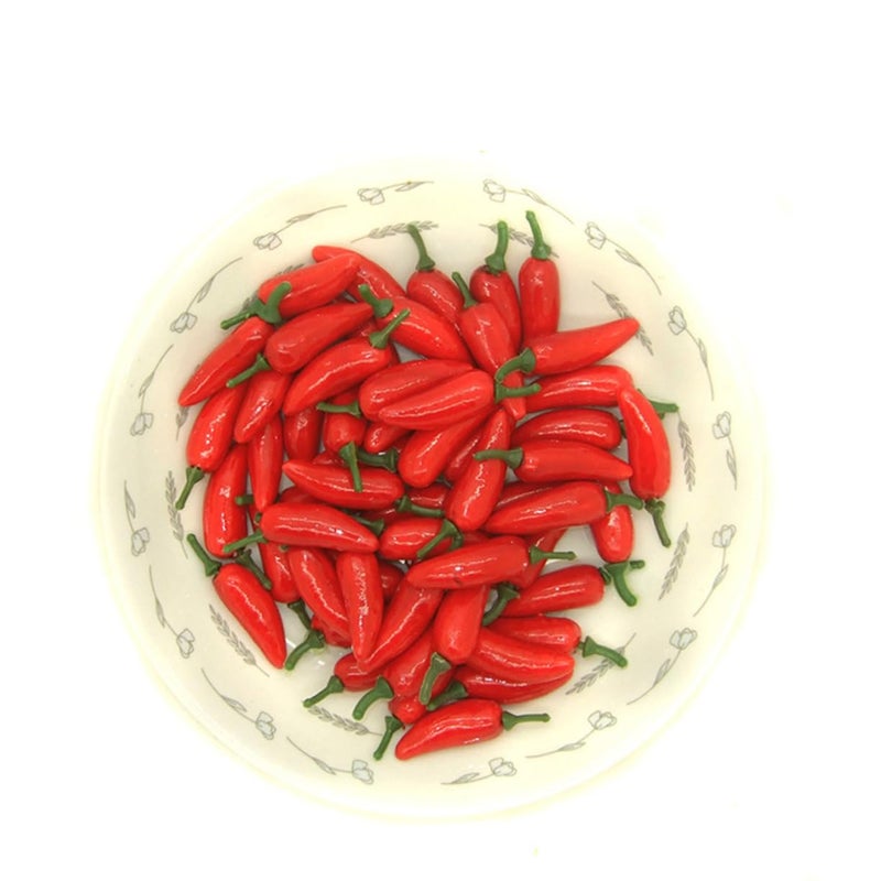 60 Pcs Colorful Simulation Peppers Mini Fruit Toys for Play Teaching and Parent Child Interaction - Image 5