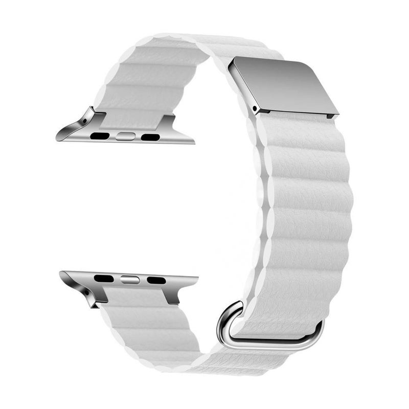 سوار ساعة ذكية سوار نايلون حلقي متوافق مع Apple Watch 38/40/41/42/44/45/49mm بملاءمة قابلة للتعديل وحزام بديل باللون رمادي قابل للتعديل - Image 5