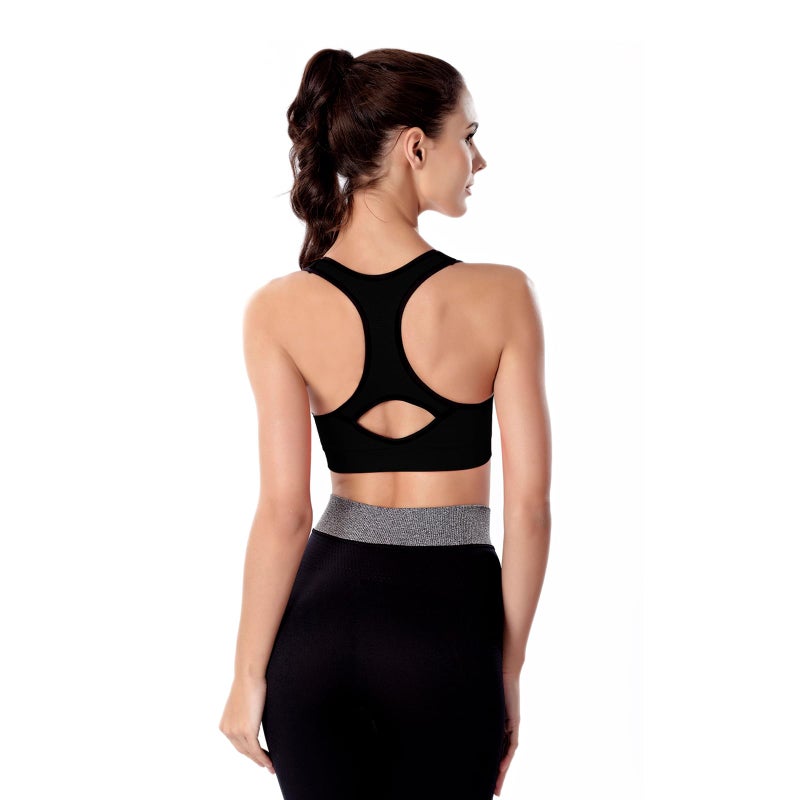 Double Couple Women Racerback Sports Bras for Women High Impact Workout Yoga Gym Fitness Bra - Image 3
