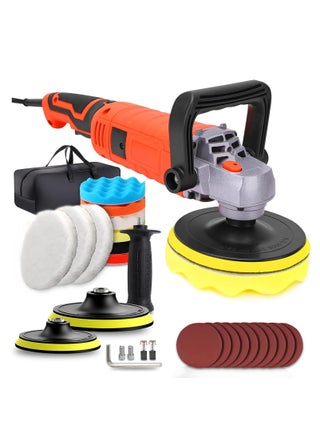 Buffer Polisher, Powerful Buffer Waxer, 7 Variable Speed 500-3300 RPM,Rotary Polisher with 6" and 7" Backing Plate, 1580W Rotary Polisher for Car Polishing, Waxing, Glaze, Sanding - pzsku/Z2C58678039A3D07863CCZ/45/_/1728208958/51c5ad19-2e2a-432f-94b3-c315c32e18f3