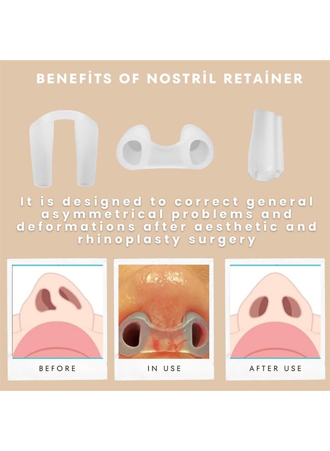 Realfrog Face healthly Silicone Nostril Retainer, Nose Pad for Surgery, Nose Retainer Rhinoplasty, Retainer for Work Surgery,%100 Silicone Nose Stud (No. 7) - Image 5