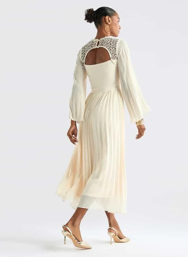 Splash FAV Pleated Chiffon Dress