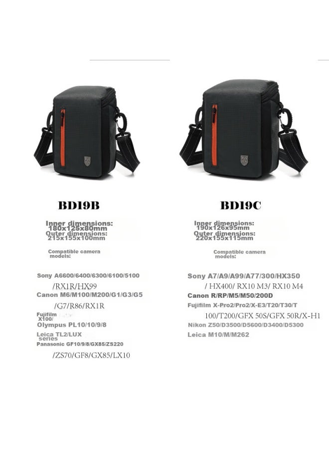 Saiteng Saiten Bd19c حقيبة كاميرا مزدوجة الحجرة ببطارية واحدة من نوع Micro Four-thirds، سهولة الوصول والتنظيم، كاميرا واحدة وعدسة واحدة - Image 3