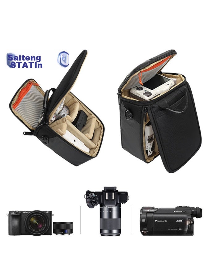 Saiteng Saiten Bd19c حقيبة كاميرا مزدوجة الحجرة ببطارية واحدة من نوع Micro Four-thirds، سهولة الوصول والتنظيم، كاميرا واحدة وعدسة واحدة - Image 1