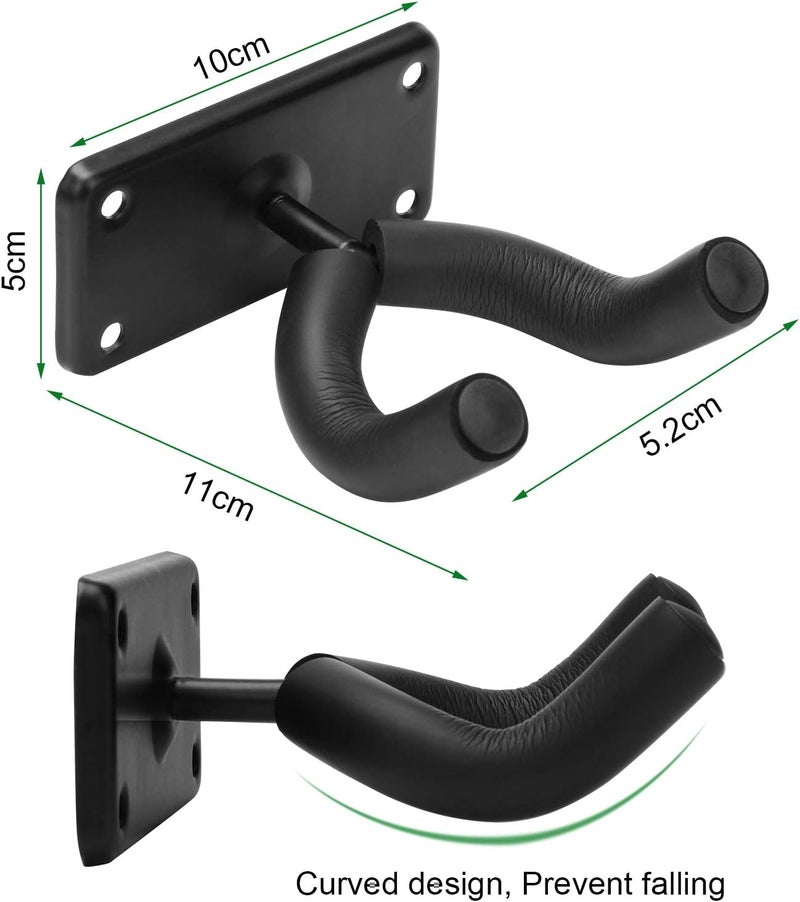 Coolrunner Skateboard Wall Hanger, 2 Pack Wall Mount for Skateboard, Guitar, Longboard, Snowboard Storage and Display Holder, Complete with Screw - Image 3