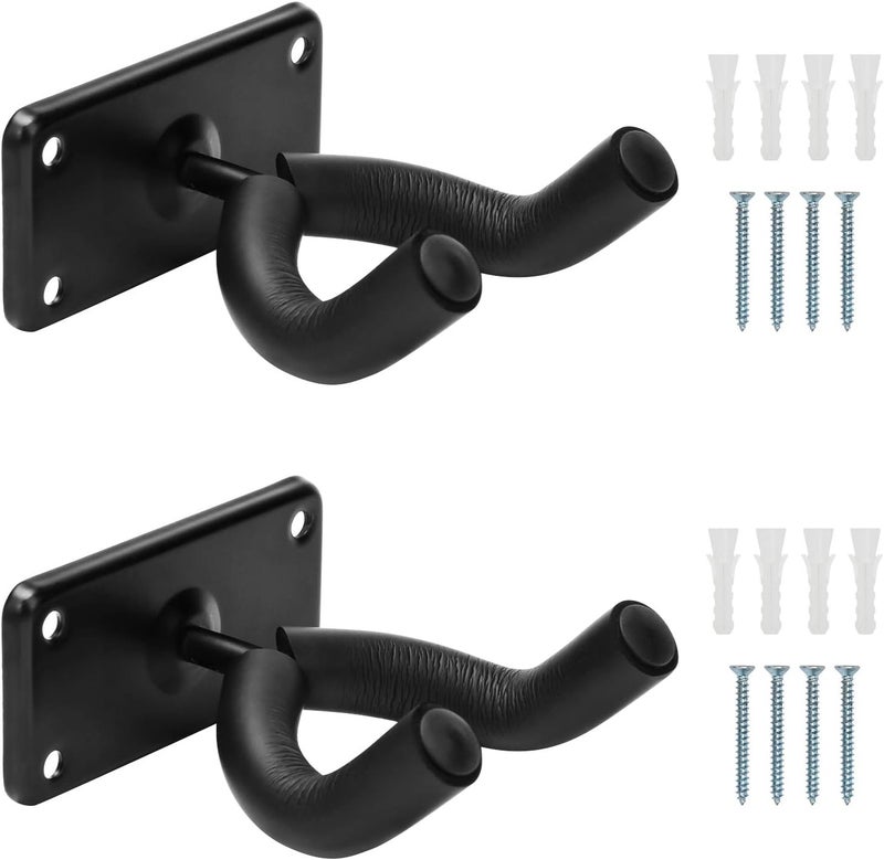Coolrunner Skateboard Wall Hanger, 2 Pack Wall Mount for Skateboard, Guitar, Longboard, Snowboard Storage and Display Holder, Complete with Screw - Image 1