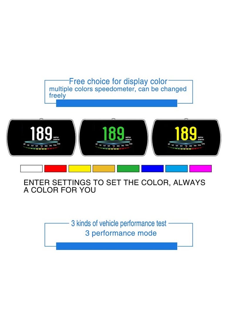 GULFLINK GULFLINK Head Up Display(HUD) Vehicle Speed Meter P12  - Image 4