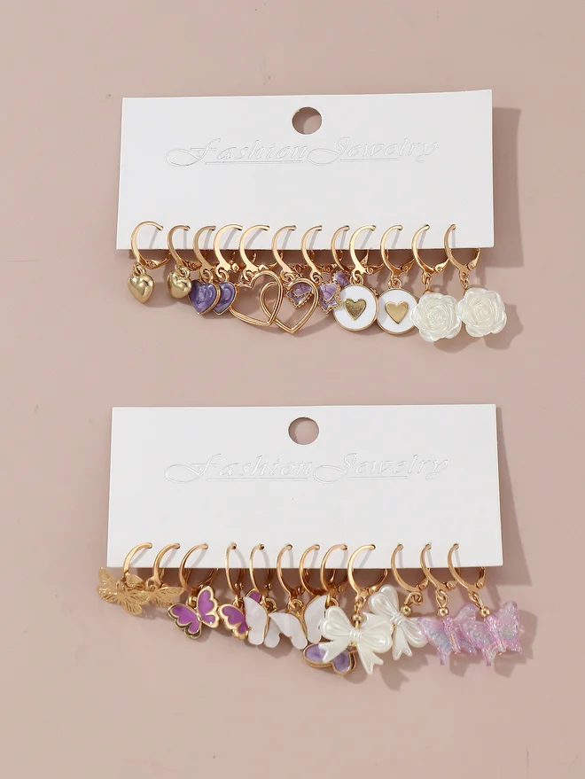 Take Two Take Two Set of 12 - Assorted Pendant Earrings