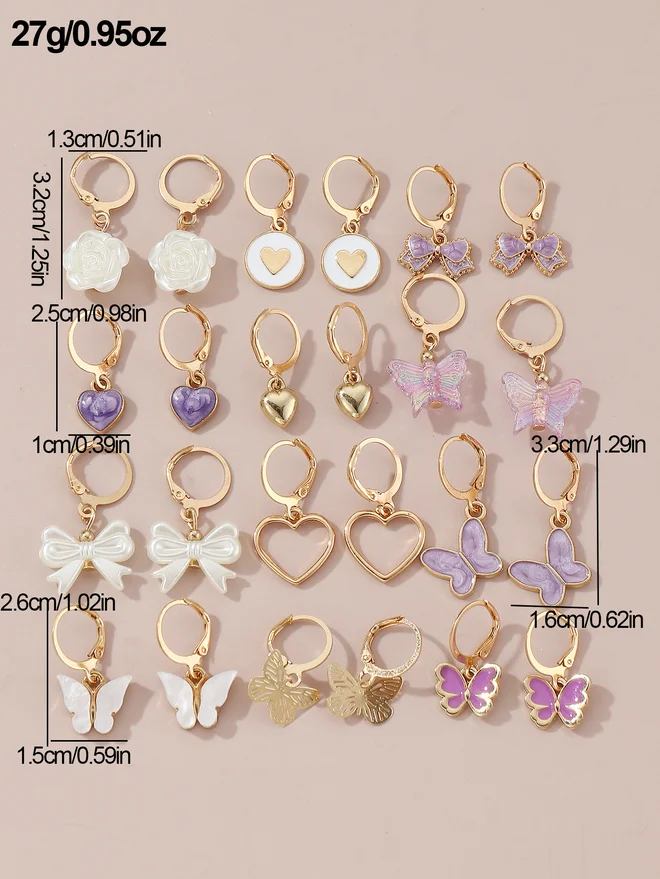 Take Two Take Two Set of 12 - Assorted Pendant Earrings