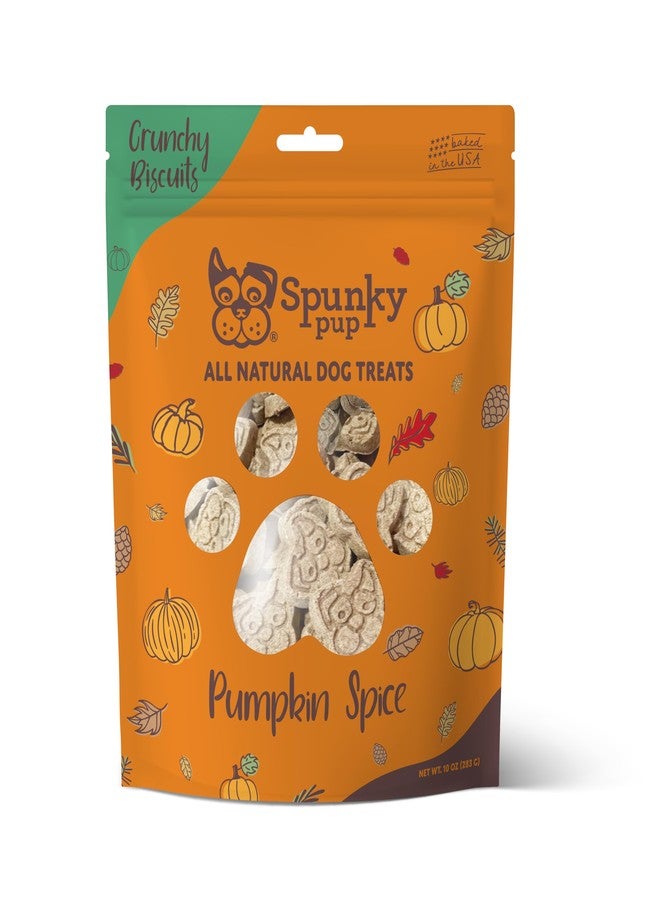 Spunky pup Pumpkin Spice, Crunchy Biscuit Treats, 10 oz - Image 1