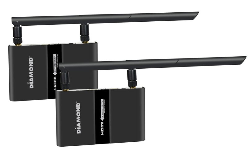 Diamond Multimedia Multi Channel 2X2 Wireless HDMI 5GHz Kit Stream HD 1080P VideoAudio up to 300 ft from Any HDMI Source to HDTVMonitorProjector VS600 Black