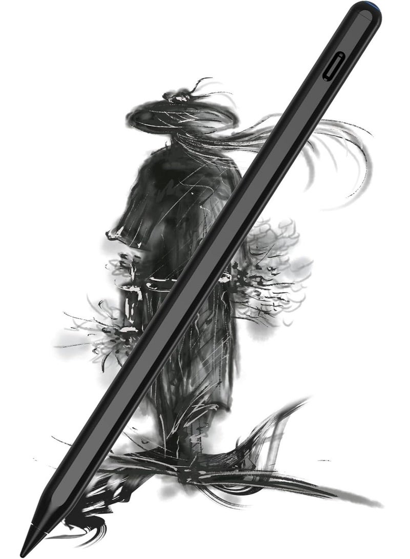 Beauenty iPad Pencil 2nd Generation with Magnetic Wireless/ USB-C Charging and Palm Rejection, Stylus Pen Compatible with Apple iPad Pro 11-inch 1/2/3/4  12.9-inch 3/4/5/6, iPad Air 4/5, iPad mini 6 (Black)