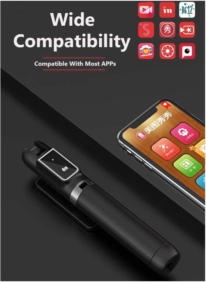TYCOM - Selfie Stick 3 in 1 Extendable Selfie Stick Tripod with Detachable Bluetooth Wireless Remote Phone Holder for iPhone 12/Xs/iPhone 8/iPhone 11/11pro Galaxy S10/S9 Plus/S8/Note8 LG (P40 - Image 1